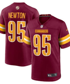 Jer'Zhan Newton 95 Washington Commanders Game Men Jersey - Burgundy JS6006 nicesnker