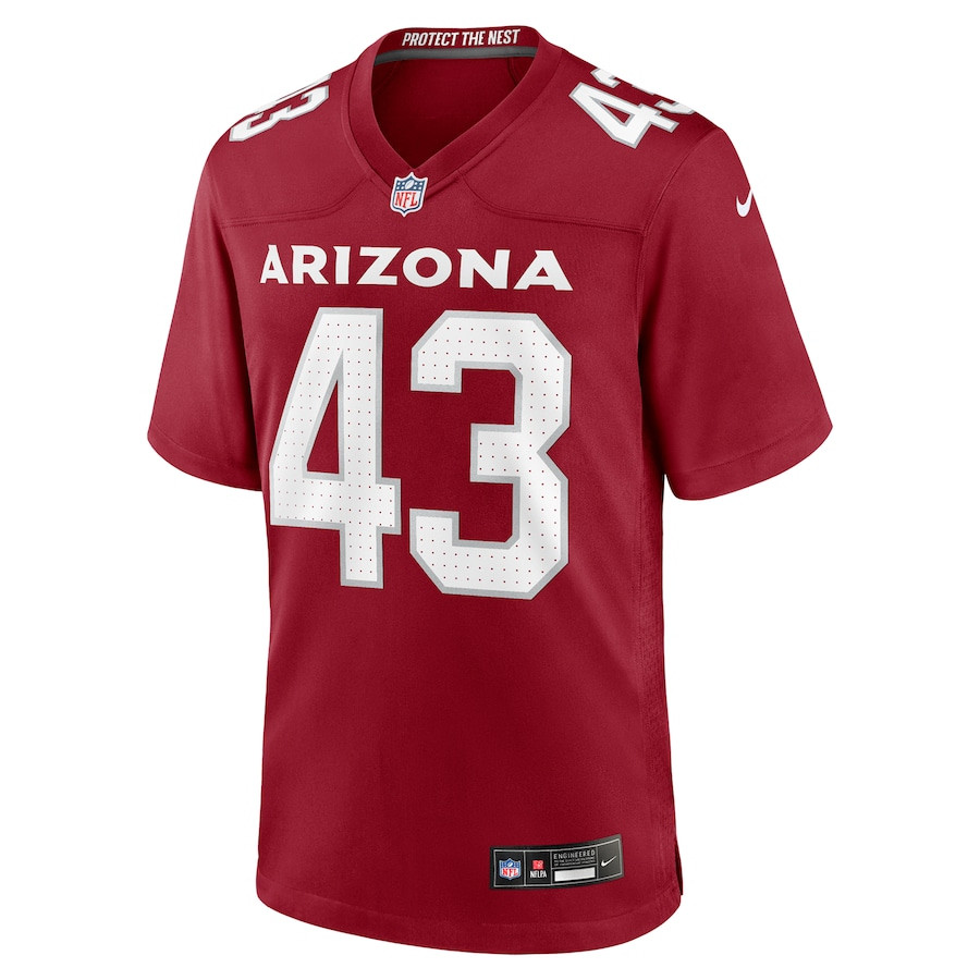 Jesse Luketa 43 Arizona Cardinals Team Game Men Jersey - Cardinal JS6558 nicesnker - Image 2