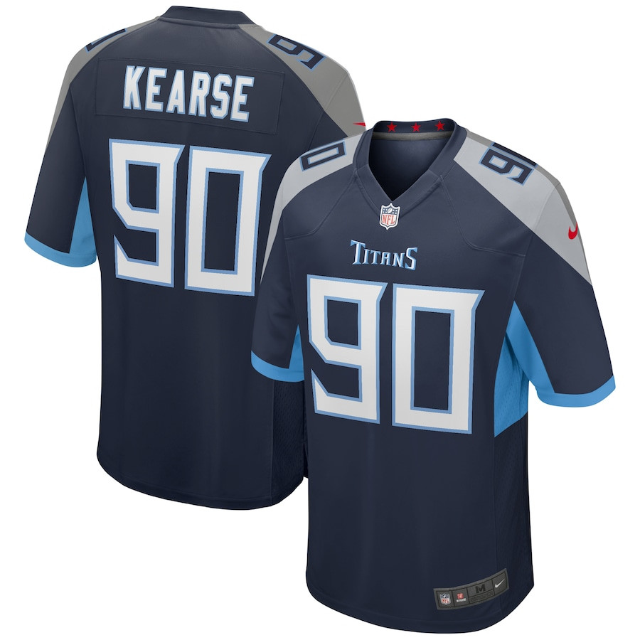 Jevon Kearse 90 Tennessee Titans Men Game Retired Jersey - Navy JS2060 nicesnker