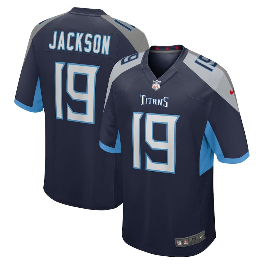 Jha'Quan Jackson 19 Tennessee Titans Game Men Jersey - Navy JS5244 nicesnker