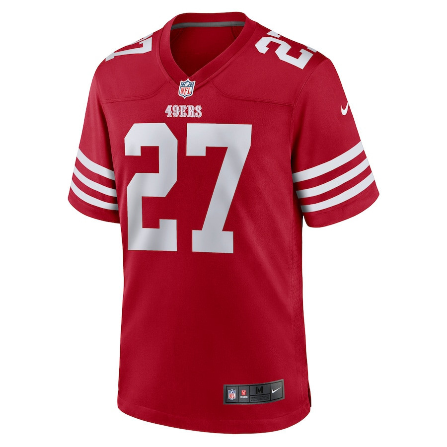 Ji'Ayir Brown 27 San Francisco 49ers Game Men Jersey - Scarlet JS1627 nicesnker - Image 2