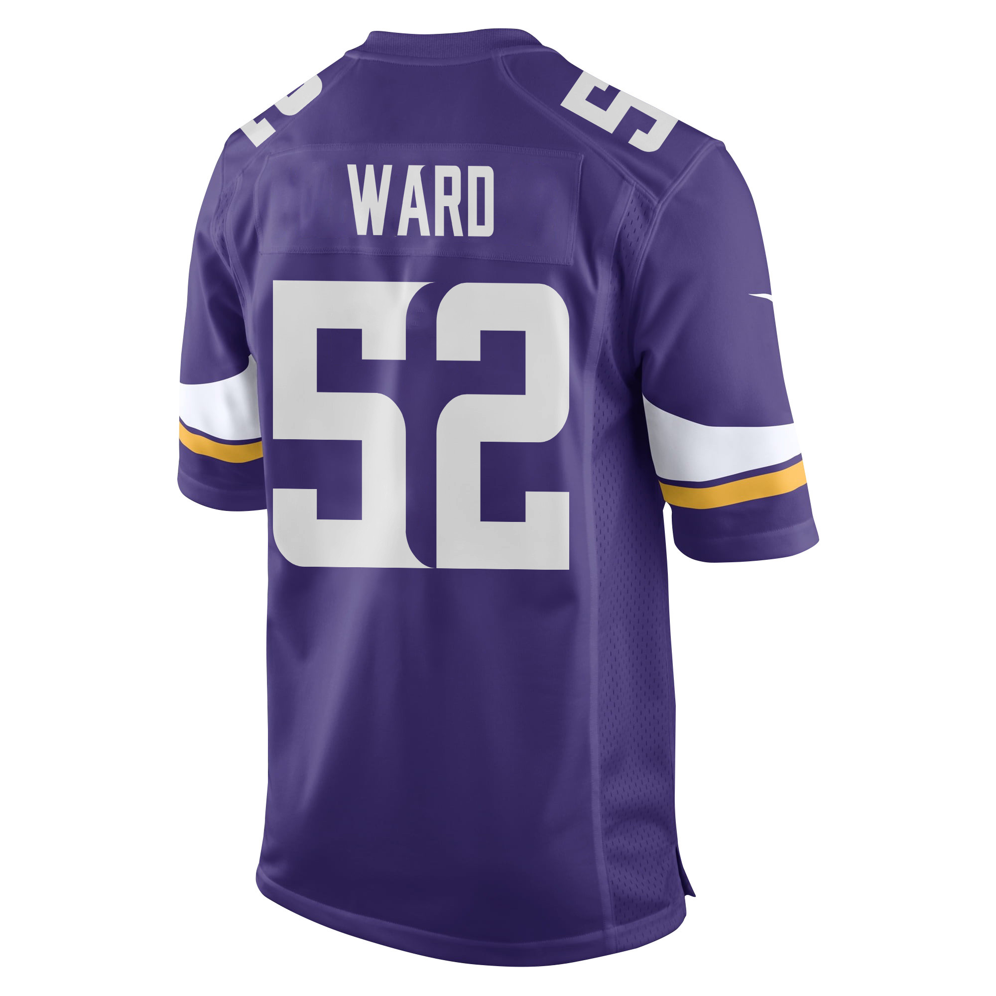 Jihad Ward 52 Minnesota Vikings Super Bowl LIX New Orleans Patch Game Men Jersey - Purple JS7420 nicesnker - Image 2