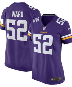 Jihad Ward 52 Minnesota Vikings Team Game Women Jersey - Purple JS4585 nicesnker