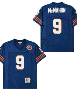 Jim McMahon 9 Chicago Bears Retro Throwback Men Jersey - Navy JS8520 nicesnker