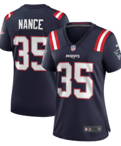 Jim Nance 35 New England Patriots Women Retired Jersey - Navy JS5607 nicesnker