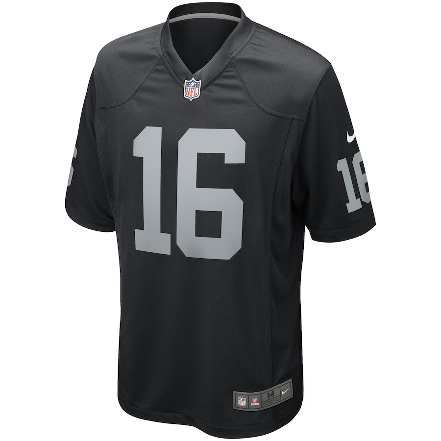 Jim Plunkett 16 Las Vegas Raiders Men Game Retired Jersey - Black JS1983 nicesnker - Image 2