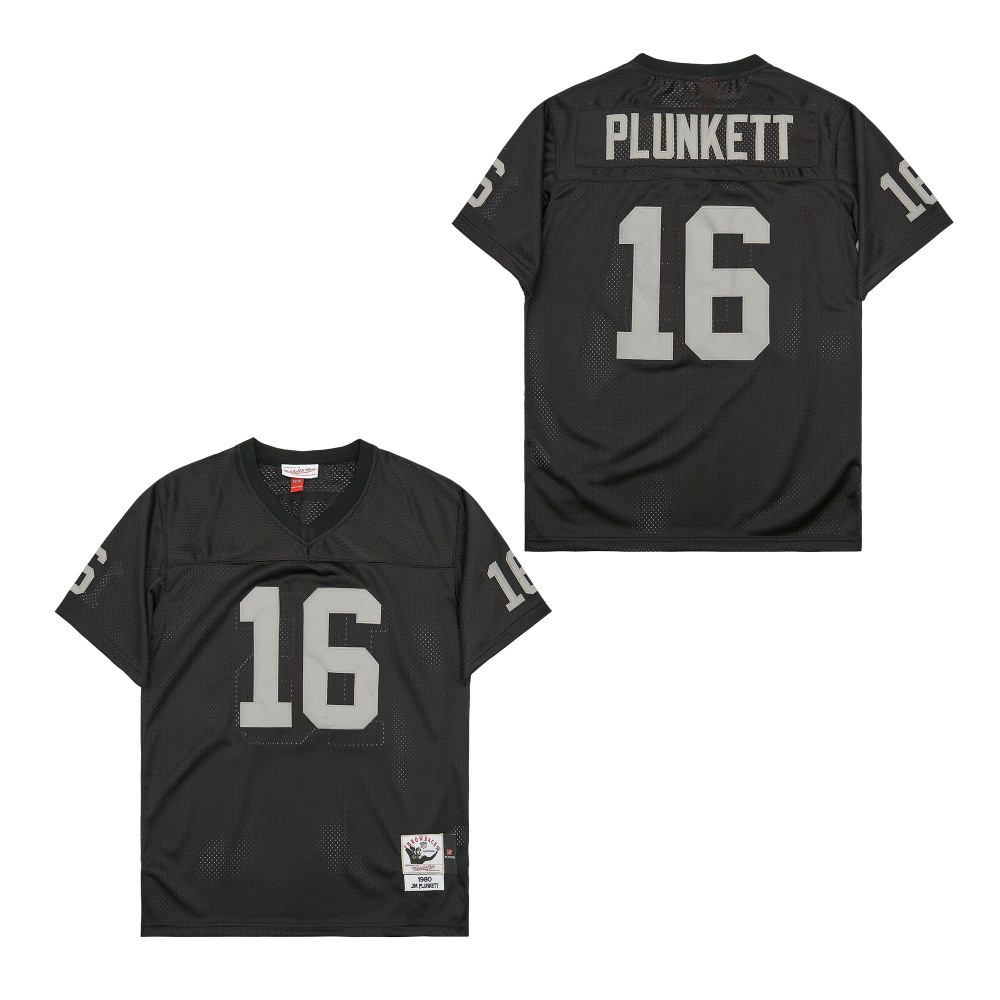 Jim Plunkett 16 Las Vegas Raiders Throwback Men Jersey - Black JS2037 nicesnker