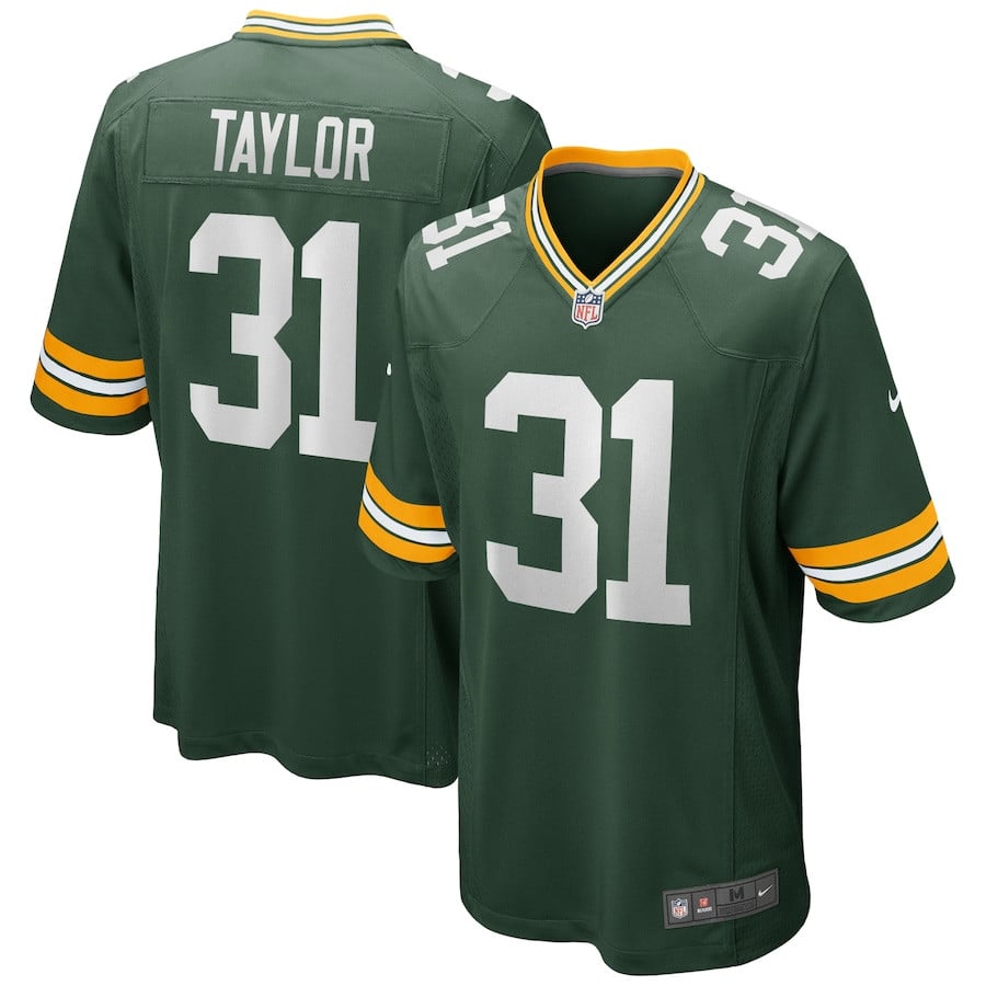 Jim Taylor 31 Green Bay Packers Men Game Retired Jersey - Green JS4796 nicesnker