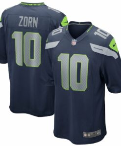 Jim Zorn 10 Seattle Seahawks Men Game Retired Jersey - College Navy JS8821 nicesnker
