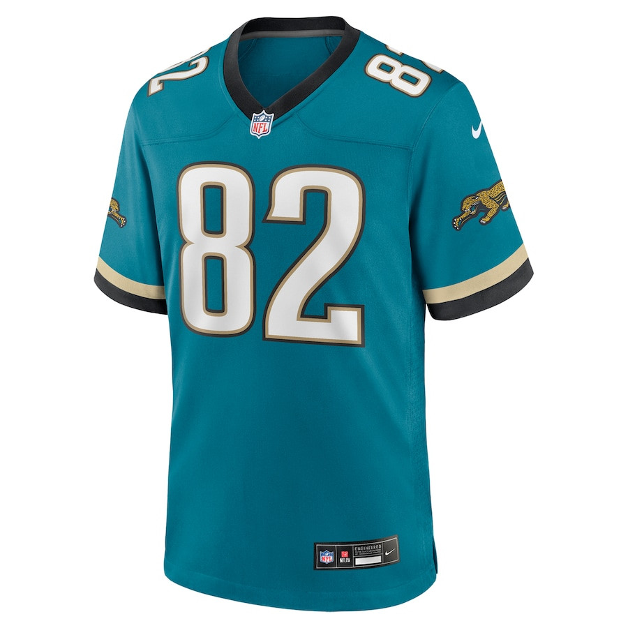 Jimmy Smith 82 Jacksonville Jaguars Prowler Throwback Player Game Men Jersey - Teal JS4660 nicesnker - Image 2