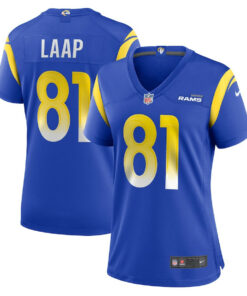 JJ Laap 81 Los Angeles Rams Women's Game Jersey - Royal JS8925 nicesnker