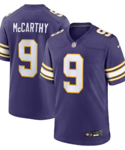 J.J. McCarthy 9 Minnesota Vikings 2nd Alternate 2024 NFL Draft First Round Pick Player Game Jersey - Purple JS4638 nicesnker