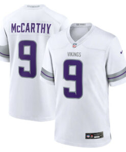 J.J. McCarthy 9 Minnesota Vikings YOUTH Alternate Game Player Jersey - White JS6015 nicesnker