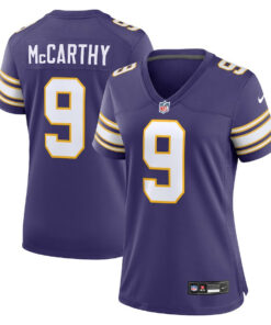 J.J. McCarthy Minnesota Vikings 2nd Alternate 2024 NFL Draft First Round Pick Player Game Jersey - Purple JS9362 nicesnker