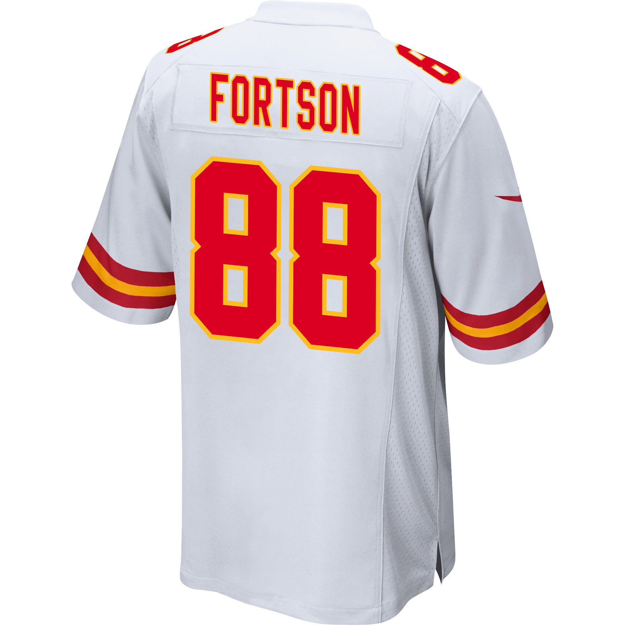 Jody Fortson 88 Kansas City Chiefs AFC Champions Patch Game Men Jersey - White JS9052 nicesnker - Image 3
