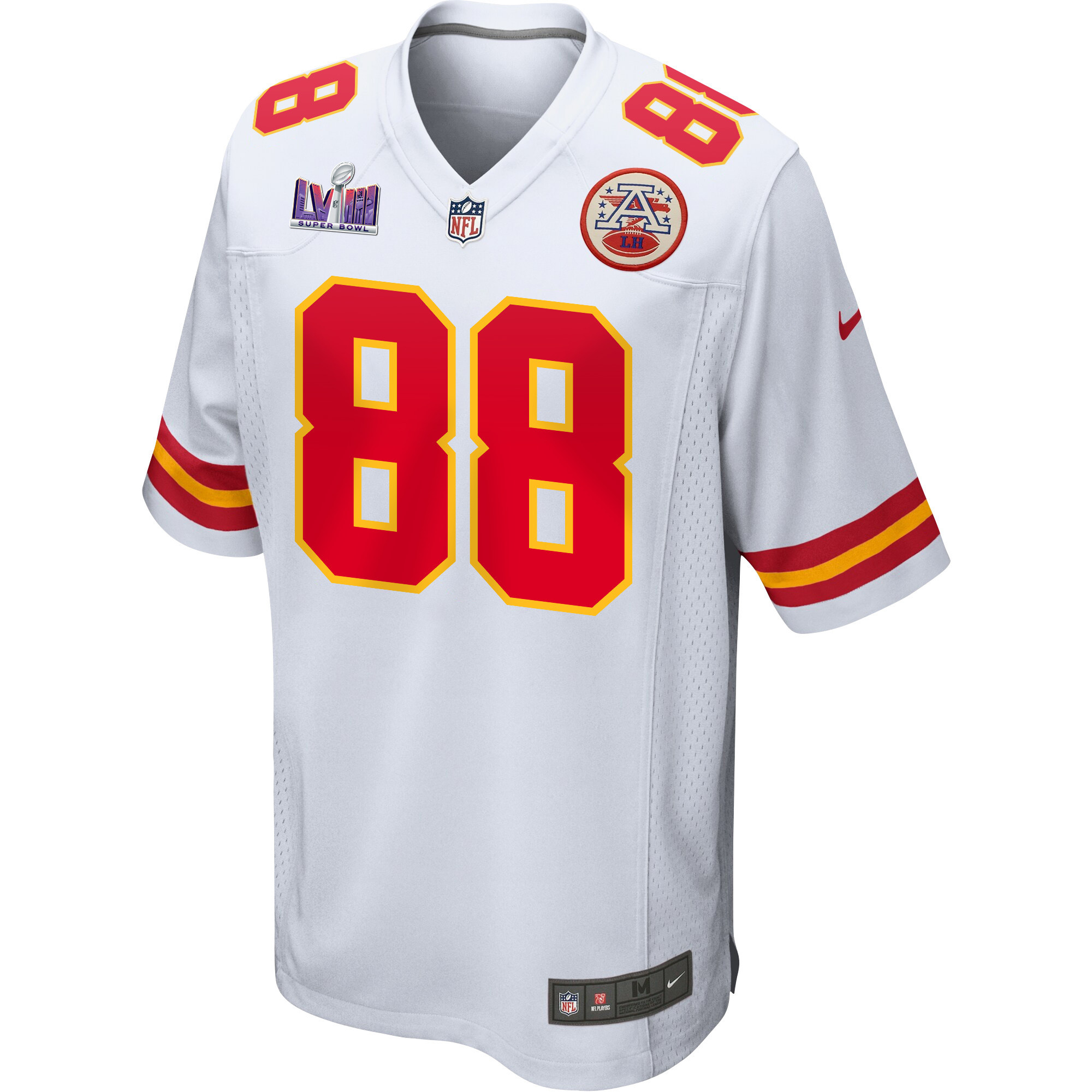 Jody Fortson 88 Kansas City Chiefs Super Bowl LVIII Patch Game Men Jersey - White JS8350 nicesnker - Image 2