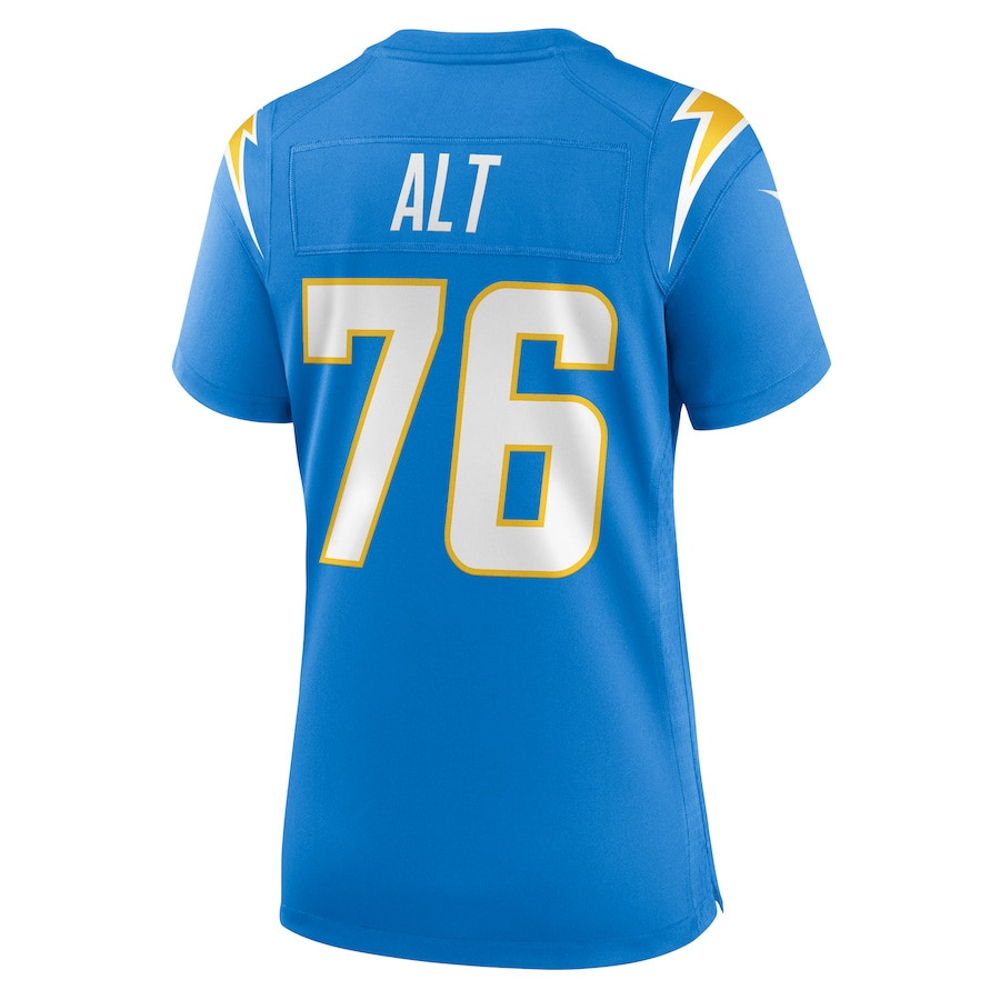 Joe Alt 76 Los Angeles Chargers Women's Game Jersey - Powder Blue JS5341 nicesnker - Image 3