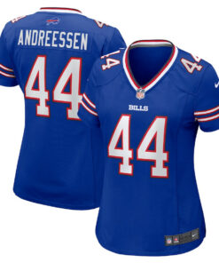 Joe Andreessen 44 Buffalo Bills Women's Game Jersey - Royal JS5433 nicesnker