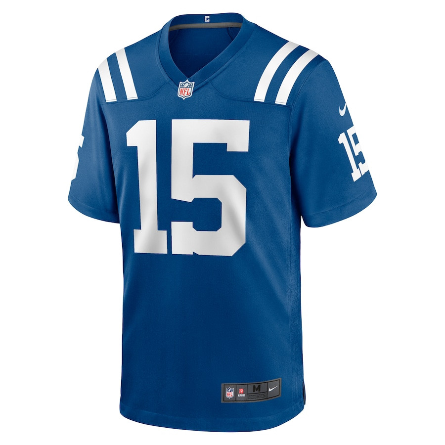 Joe Flacco 15 Indianapolis Colts Game Men Jersey - Royal JS1872 nicesnker - Image 2