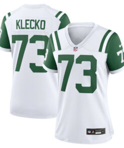 Joe Klecko 73 New York Jets Women's Classic Alternate Retired Player Game Jersey - White JS2629 nicesnker