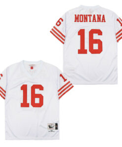 Joe Montana 16 San Francisco 49ers Throwback Men Jersey - White JS2166 nicesnker
