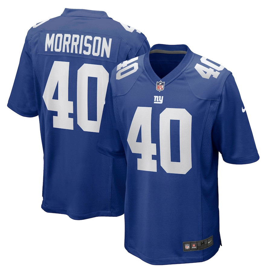 Joe Morrison 40 New York Giants Men Retired Jersey - Royal JS2431 nicesnker