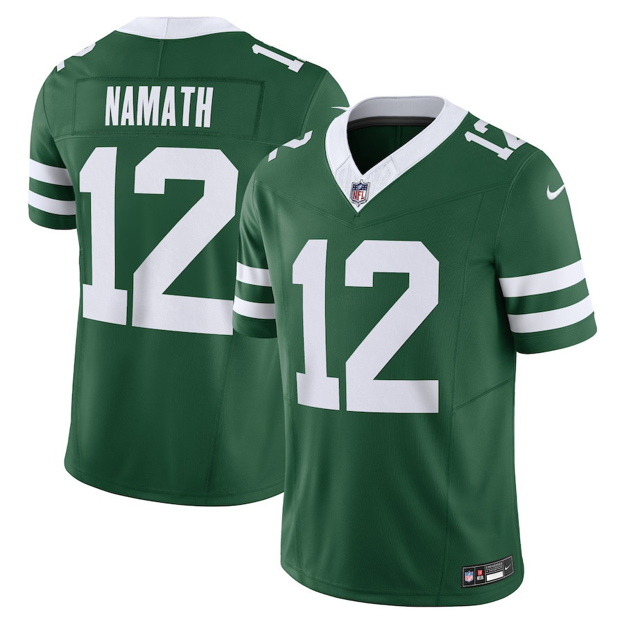 Joe Namath 12 New York Jets Vapor F.U.S.E. Limited Jersey - Legacy Green JS7045 nicesnker