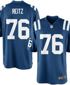 Joe Reitz 76 Indianapolis Colts YOUTH Team Color Game Jersey JS1496 nicesnker