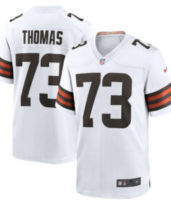 Joe Thomas 73 Cleveland Browns Men Retired Game Jersey - White JS1616 nicesnker