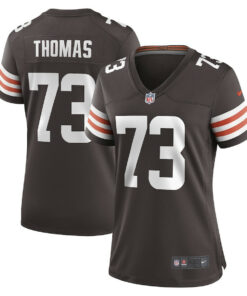 Joe Thomas 73 Cleveland Browns Women Retired Game Jersey - Brown JS5311 nicesnker