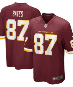 John Bates 87 Washington Football Team Men Game Jersey - Burgundy JS9087 nicesnker
