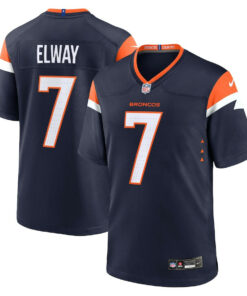 John Elway 7 Denver Broncos Alternate Game Retired Men Jersey - Navy JS9160 nicesnker