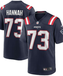 John Hannah 73 New England Patriots Men Game Retired Jersey - Navy JS6336 nicesnker