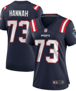 John Hannah 73 New England Patriots Women Game Retired Jersey - Navy JS9767 nicesnker