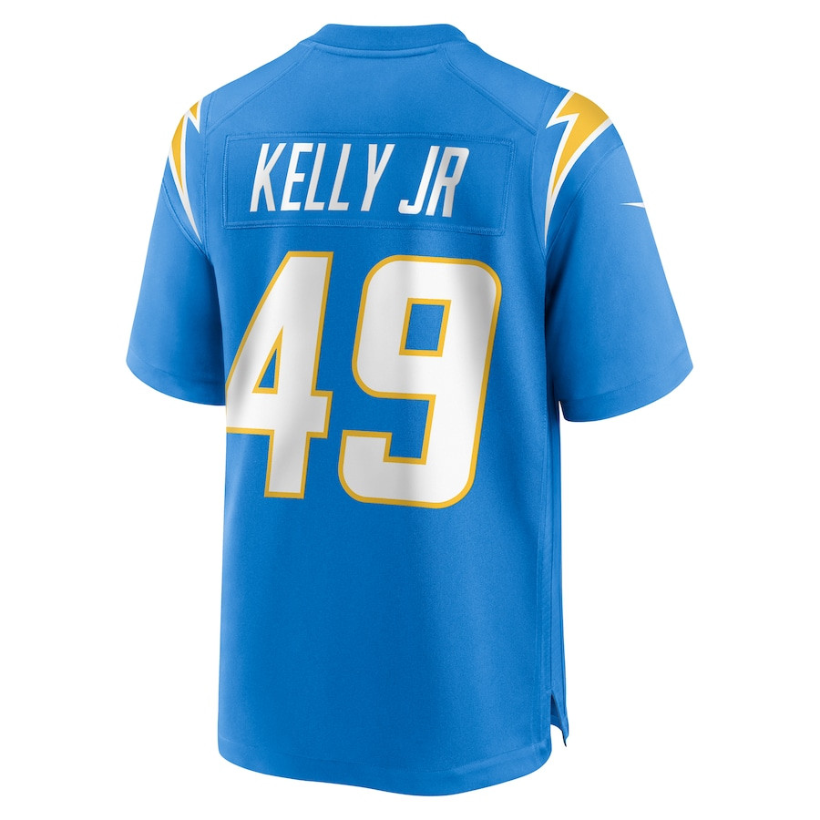 John Kelly Jr. 49 Los Angeles Chargers Team Game Men Jersey - Powder Blue JS9824 nicesnker - Image 3