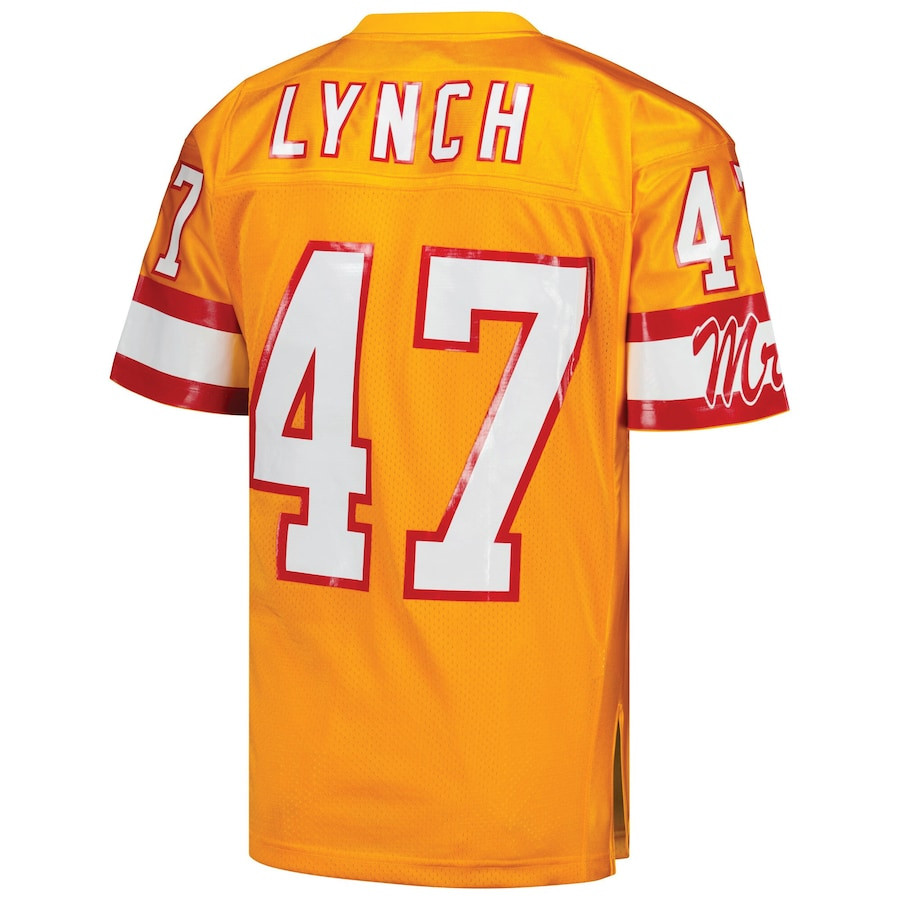 John Lynch 47 Tampa Bay Buccaneers 1993 Throwback Men Game Jersey - Orange JS4404 nicesnker - Image 3