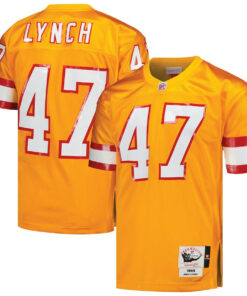 John Lynch 47 Tampa Bay Buccaneers 1993 Throwback Men Game Jersey - Orange JS4404 nicesnker