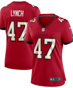 John Lynch 47 Tampa Bay Buccaneers Women Game Retired Jersey - Red JS7099 nicesnker