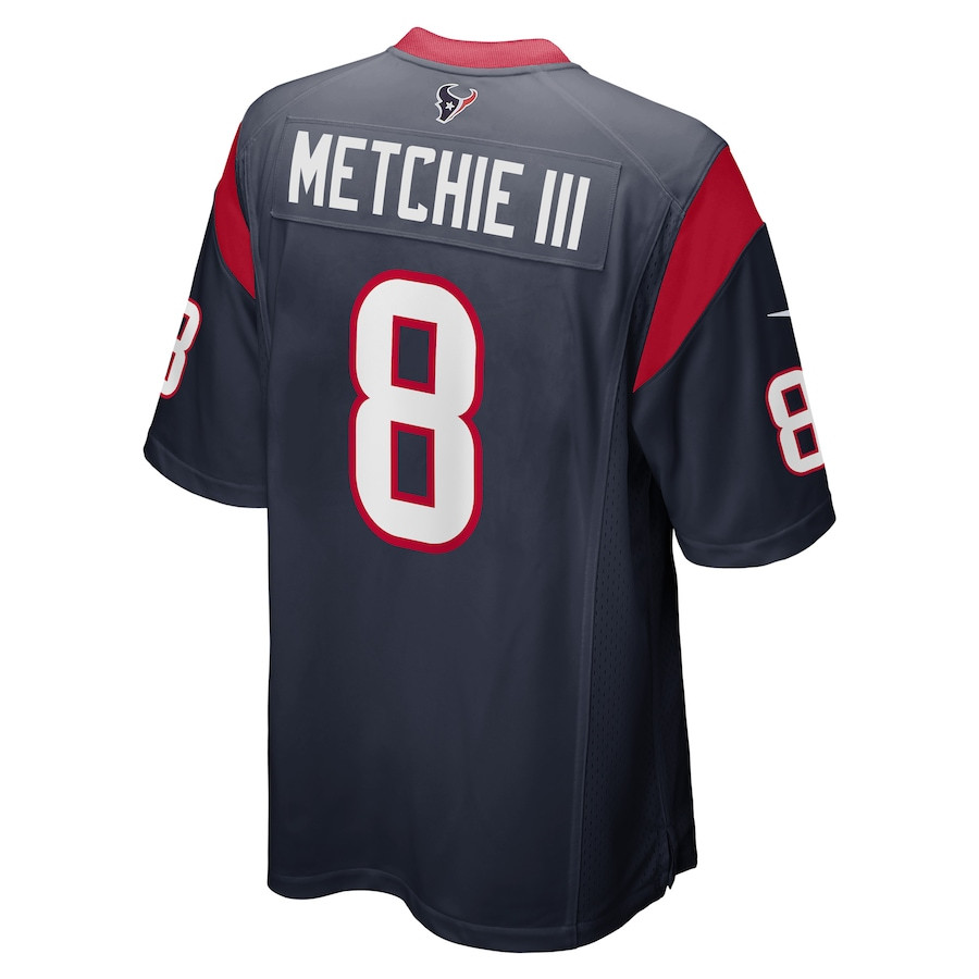 John Metchie III 8 Houston Texans Game Men Jersey - Navy JS8123 nicesnker - Image 3