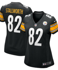 John Stallworth 82 Pittsburgh Steelers Women Retired Jersey - Black JS4701 nicesnker