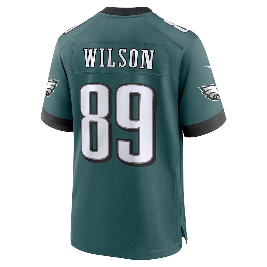 Johnny Wilson #89 Philadelphia Eagles Super Bowl LIX Jersey - Men's - Midnight Green JS4866 nicesnker - Image 3