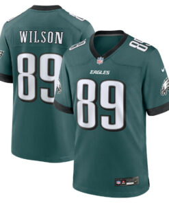 Johnny Wilson 89 Philadelphia Eagles Team Game Men Jersey - Midnight Green JS4443 nicesnker