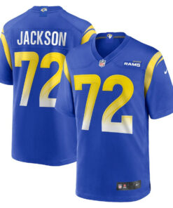 Jonah Jackson 72 Los Angeles Rams Game Men Jersey - Royal JS2317 nicesnker