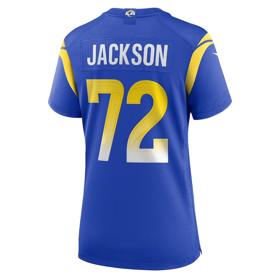 Jonah Jackson 72 Los Angeles Rams Women's Game Jersey - Royal JS2902 nicesnker - Image 3