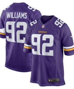 Jonah Williams 92 Minnesota Vikings Game Men Jersey - Purple JS6314 nicesnker
