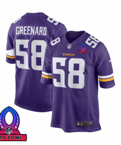 Jonathan Greenard 58 Baltimore Ravens 2025 Pro Bowl Patch Game Men Jersey - Purple JS5518 nicesnker