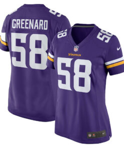 Jonathan Greenard 58 Minnesota Vikings Women's Game Jersey - Purple JS5987 nicesnker