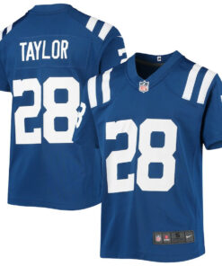 Jonathan Taylor 28 Indianapolis Colts YOUTH Game Jersey - Royal JS1559 nicesnker