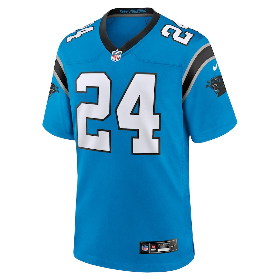 Jonathon Brooks 24 Carolina Panthers Alternate Game Player Men Jersey - Blue JS2262 nicesnker - Image 2