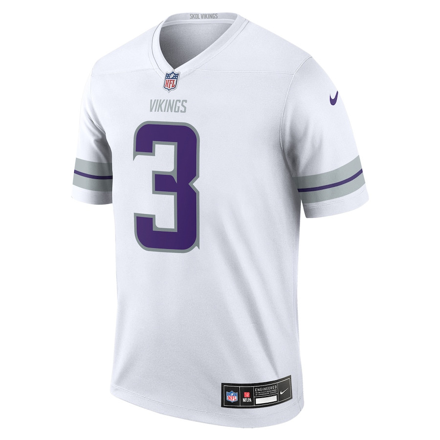 Jordan Addison 3 Minnesota Vikings Alternate Legend Player Men Jersey - White JS3461 nicesnker - Image 2